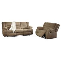 Tulen Mocha Reclining Sofa Loveseat