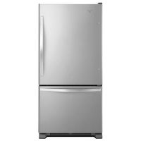 22 cu ft. Bottom Freezer33 Width,Stainless Steel