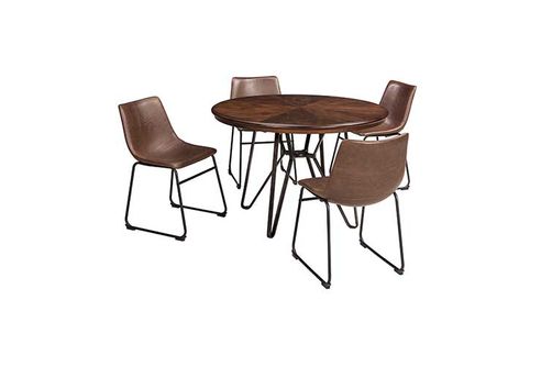 5PC CENTIAR 45 Round Dining Table and 4 Chairs