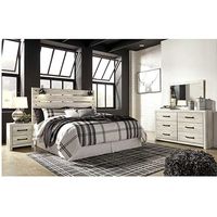 4PC CAMBECK QUEEN PANEL BED, DR, MR, NS