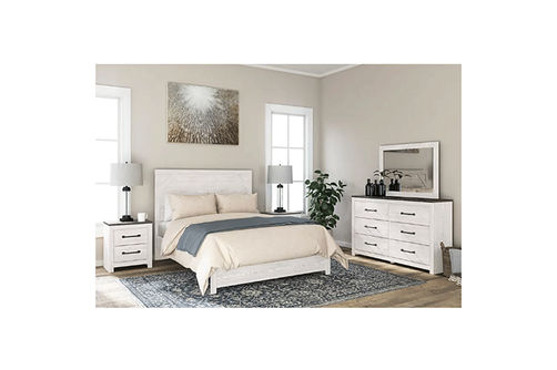 4PC Gerridan Queen Panel Bedroom, White