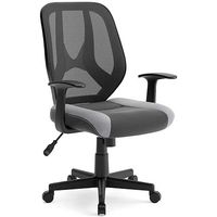 Signature Design by Ashley Beauenali Home Office Desk Chair-Light Gray/Black