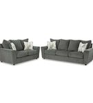 Signature Design by Ashley Stairatt Sofa and Loveseat-Gravel