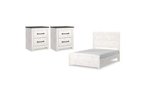 Signature Design by Ashley Gerridan Full Panel Bed and 2 Nightstands