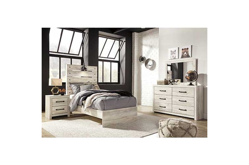 Signature Design by Ashley Cambeck Twin Panel Bed, Dresser, Mirror and Nightst