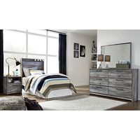 Signature Design by Ashley Baystorm Twin Panel Bed Headboard, Dresser, Mirror