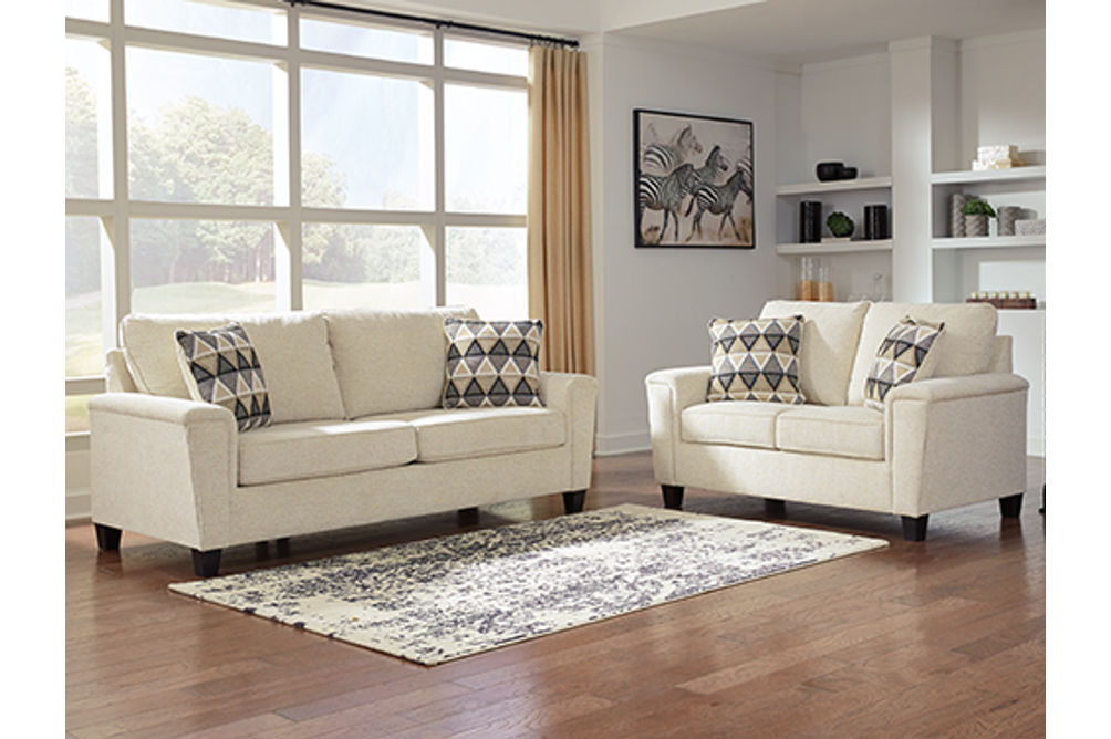 Signature Design by Ashley Abinger Sofa and Loveseat-Natural