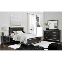 Signature Design by Ashley Kaydell Queen Upholstered Panel Bed, Dresser, Mirro