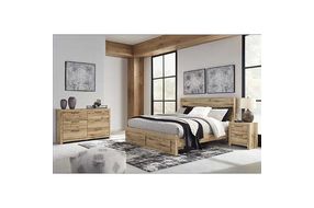 Signature Design by Ashley Hyanna King Panel Storage Bed with Dresser and Nigh