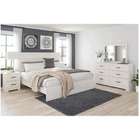 Signature Design by Ashley Stelsie King Panel Bed with Dresser, Mirror and Nig