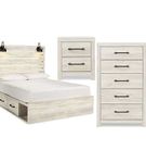 Signature Design by Ashley Cambeck Queen Panel Bed with Storage, Chest and Nig