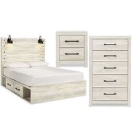 Signature Design by Ashley Cambeck Queen Panel Bed with Storage, Chest and Nig