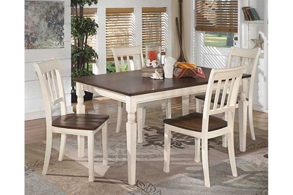 Signature Design by Ashley Whitesburg Dining Table and 4 Chairs