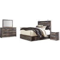 Signature Design by Ashley Drystan Queen Panel Bed with Storage, Dresser and M