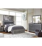 Signature Design by Ashley Lodanna Queen Panel Storage Bed with Mirrored Dress