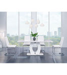 5PC D894DT Table & Chairs (4), White