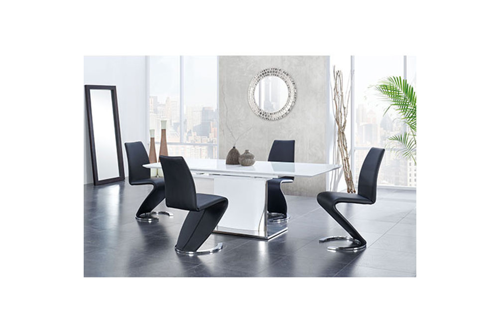5PC D2279DT & D9002DC Table & 4 Chairs