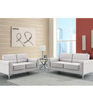 2PC U6109 SOFA & LOVESEAT, GREY