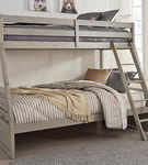 Signature Design by Ashley Lettner Twin over Full Bunk Bed with Mattresses-Lig