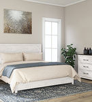 Signature Design by Ashley Gerridan King Panel Bed, Dresser and Nightstand-Whi