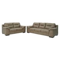 Signature Design by Ashley Maderla Sofa and Loveseat-Pebble