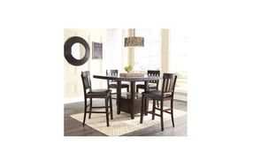 Signature Design by Ashley Haddigan Counter Height Dining Table and 6 Barstools