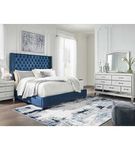 Signature Design by Ashley Coralayne Queen Upholstered Bed with Mirrored Dress