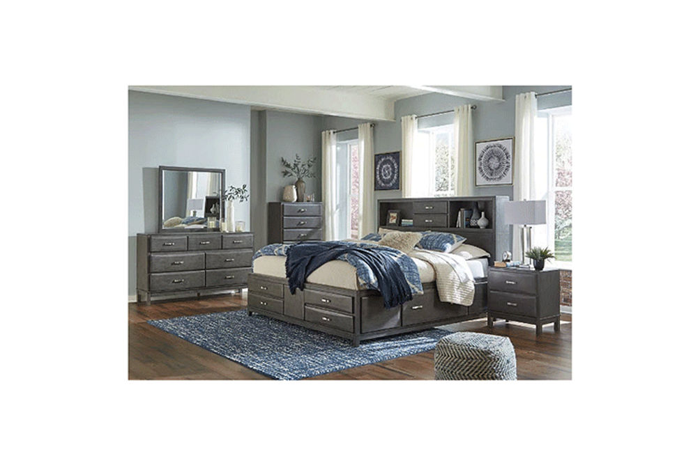 Signature Design by Ashley Caitbrook Queen Storage Bed, Dresser and Chest