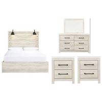 Signature Design by Ashley Cambeck Queen Panel Bed with Storage, Dresser, Mirr