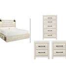 Signature Design by Ashley Cambeck King Panel Bed with Storage, Chest and 2 Ni