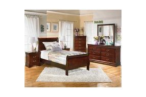 Signature Design by Ashley Alisdair King Sleigh Bed, Dresser, Mirror and Night