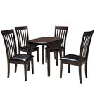 Signature Design by Ashley Hammis Dining Table and 4 Chairs-Dark Brown