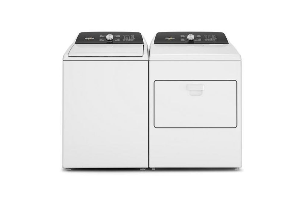 Whirlpool White 4.7 Cu. Ft. Top Load Washer and 7.0 Cu. Ft. Gas Dryer Pair