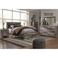 Signature Design by Ashley Derekson King Panel Storage Bed, Dresser and Nights