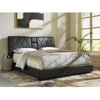 Signature Design by Ashley Beckilore King Upholstered Storage Bed-Black