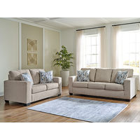 Signature Design by Ashley Deltona Sofa and Loveseat-Parchment