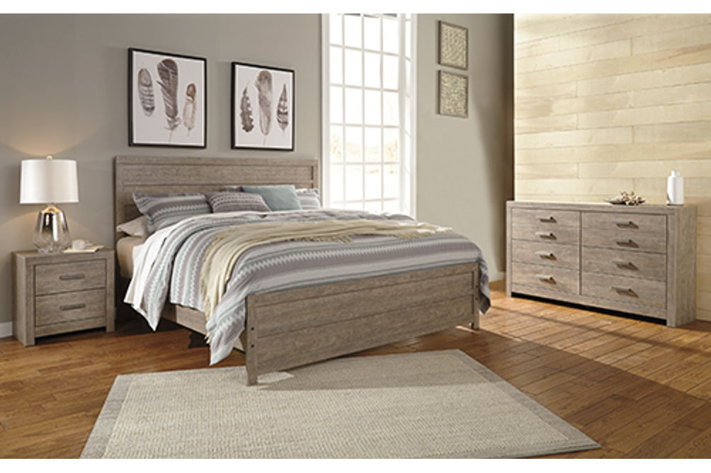 Signature Design by Ashley Culverbach King Panel Bed, Dresser and Nightstand-G