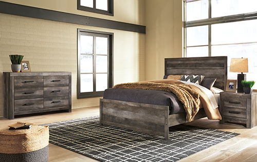 apartamento 5冊セット Rent Ashley Wynnlow Queen 5-Piece Bedroom Set at Rent-A-Center