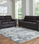 Signature Design by Ashley Alna Sofa and Loveseat-Black