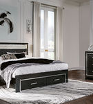 Signature Design by Ashley Kaydell King Panel Storage Bed, Dresser, Mirror and