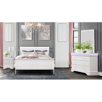 6PC CHARLIE QUEEN BEDROOM SET QB,DR, MR, NS