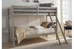 Signature Design by Ashley Lettner Twin over Twin Bunk Bed and 2 Mattresses