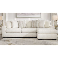 Signature Design by Ashley Chessington 2-Piece Sectional with Chaise-Ivory