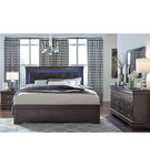 6 PC POMPEI GREY QUEEN BEDROOM QB DR MR NS