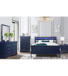 6PC Charlie Blue King Bedroom, KB, DR, MR, NS