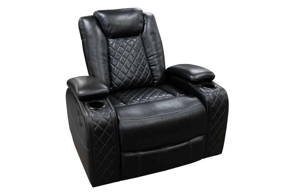 Omega Glider Recliner, Black