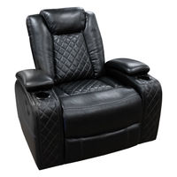 Omega Glider Recliner, Black