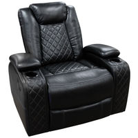 Omega Glider Recliner, Black