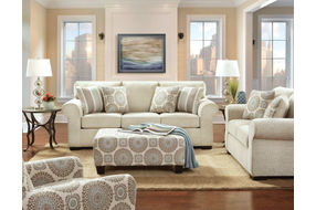 2PC Charisma Sofa & Loveseat, Linen