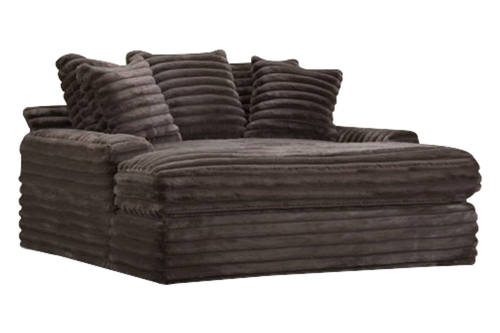 Jenna Mega Chaise w/USB, Brown